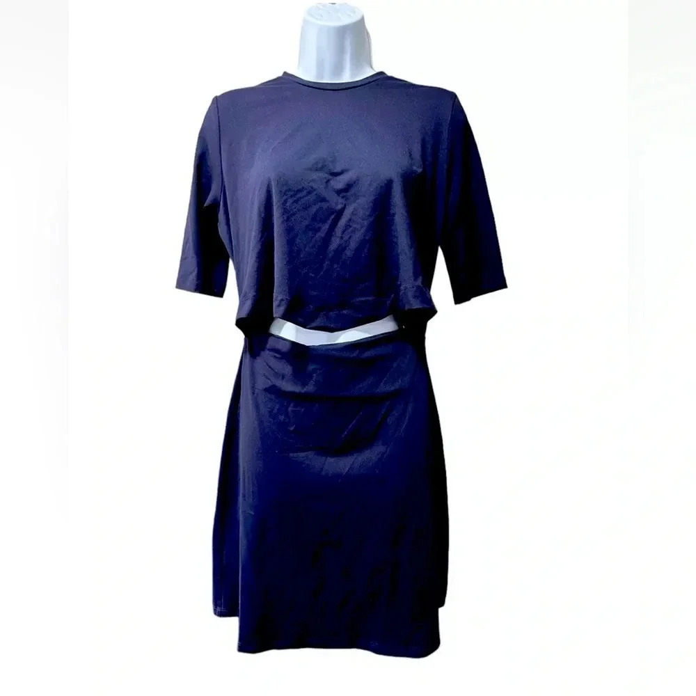 *Final Price* Susana Monaco Midnight Dark Blue Dress Size M NWT Casual Elegant